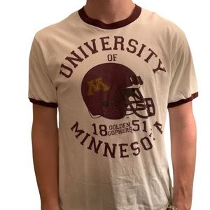 Minnesota Gophers Football Ringer T-Shirt Vintage